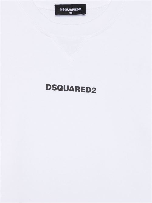 Felpa unisex bambino Dsquared2 bianca Dsquared Kids | DQ2739D0094DQ100